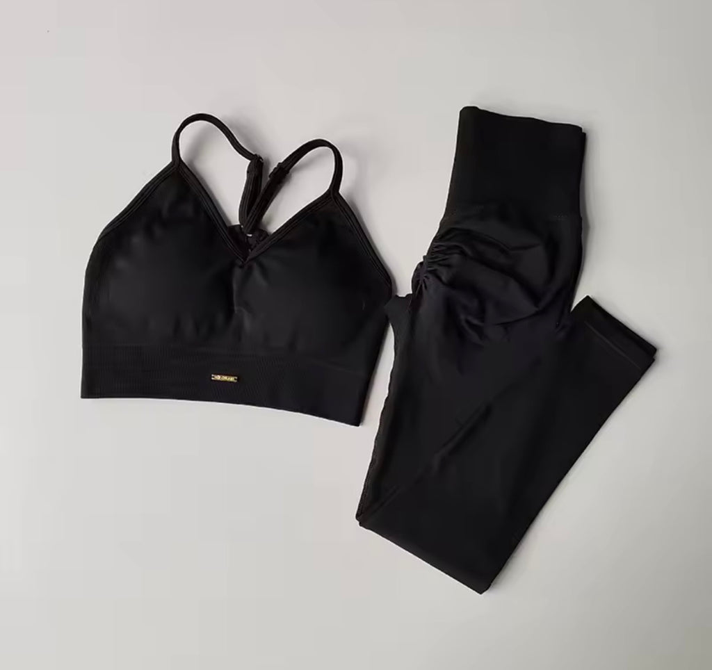 Conjunto deportivo para mujer, de cintura alta y efecto lifting en glúteos