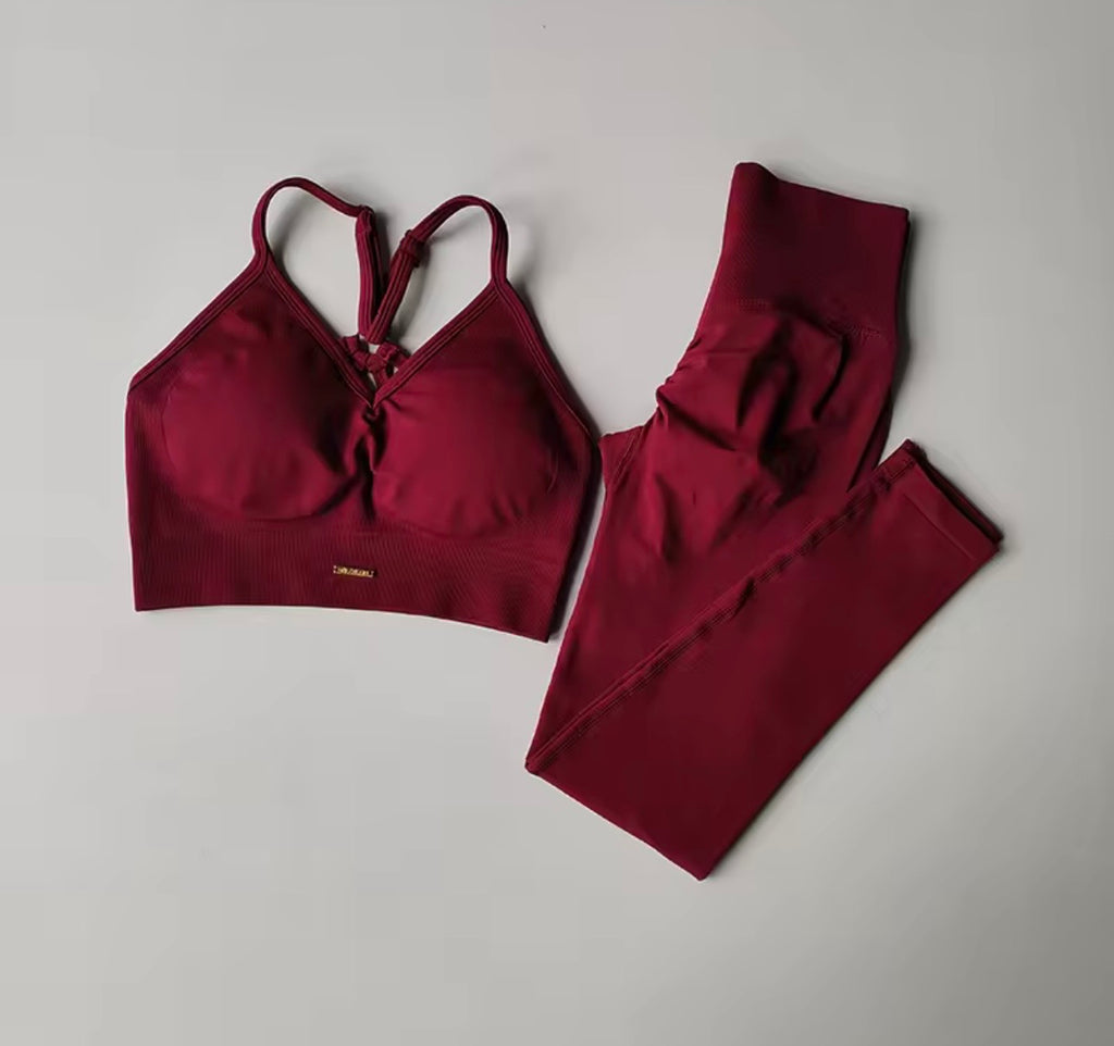 Conjunto deportivo para mujer, de cintura alta y efecto lifting en glúteos